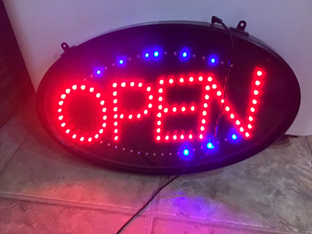 Winco LED “OPEN” Sign -22” x 13” x 1/2” in Other Business & Industrial in Oakville / Halton Region