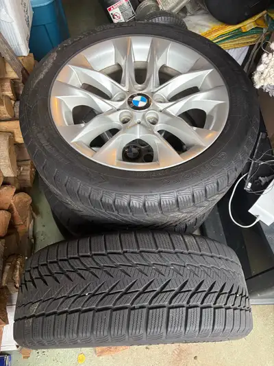 Slight used BMW X3 tires on rims