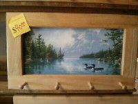 Loon On The Lake Art Framed Peg-Board