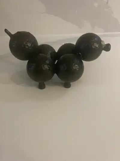 Hand Crafted Animal Figurine ~ 6 recycled Golf Balls, View more