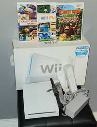 White Nintendo Wii Boxed Starter Bundle (Wii Sports NOT Included