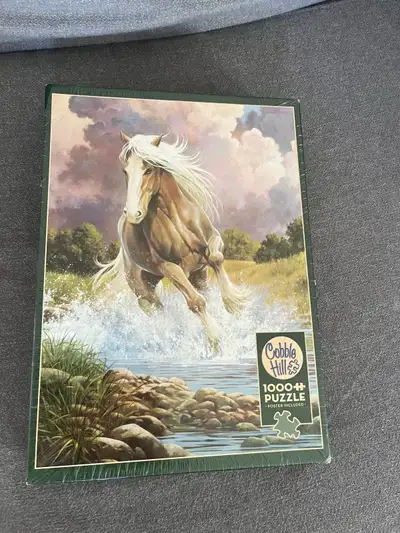 Brand new Cobble Hill 1000 Piece Puzzle - River Horse, View more