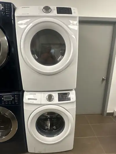 I'm selling a used Samsung laundry pair, which includes a compact washer and dryer. This set is perf...