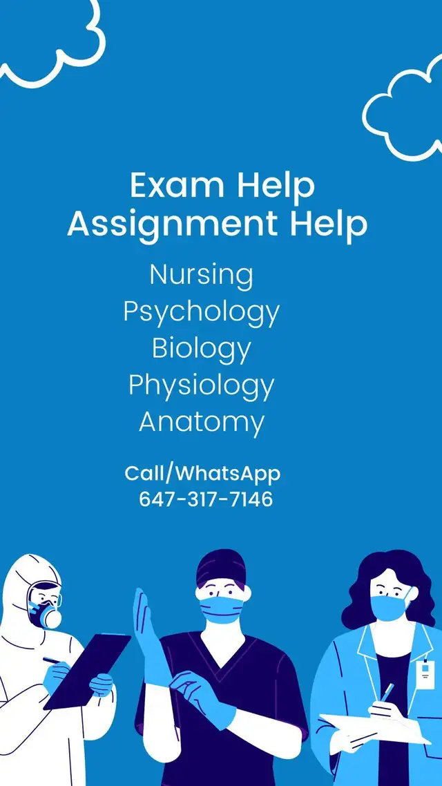 Biology Physiology Anatomy Assignment Exam &Courses Help