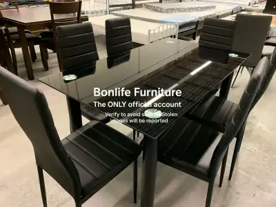 glass dining table set , View more