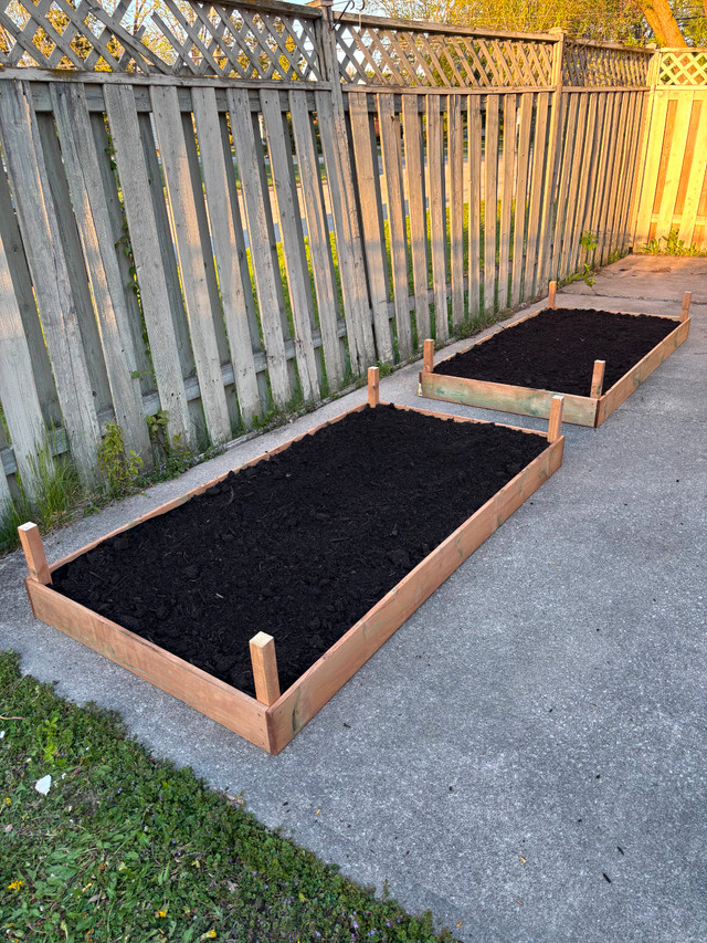 Wooden Planters — Delivered with Soil, Ready to Plant! $150 Each in Plants, Fertilizer & Soil in Windsor Region