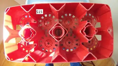 3 Plastic softdrink bottle carriers, View more