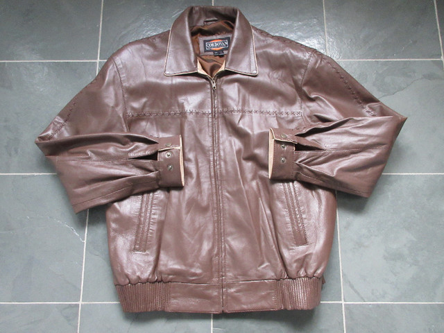 CORDOVAN Manteau vrai cuir / Real Leather Coat – Homme/Men dans Hommes  à Drummondville - Image 2