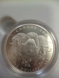 2015 $100 Canada fine silver coin Musk Ox - low mintage