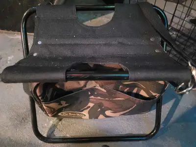 Folding beer cooler camping stool, View more