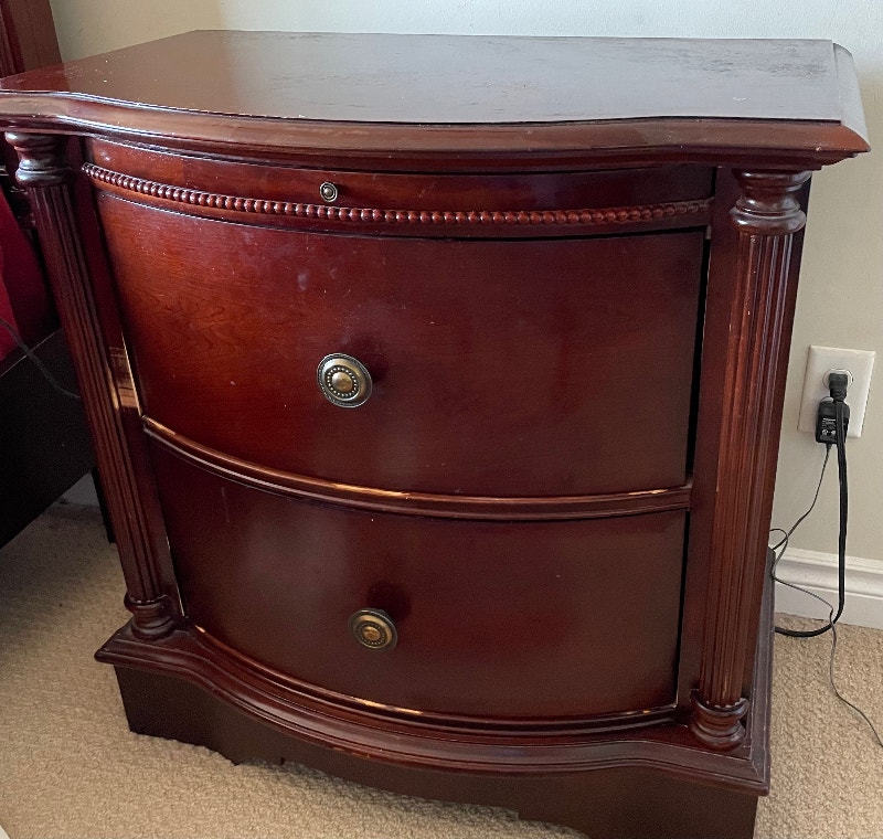 Maple nightstand and wardrobe to brighten your living space Dressers