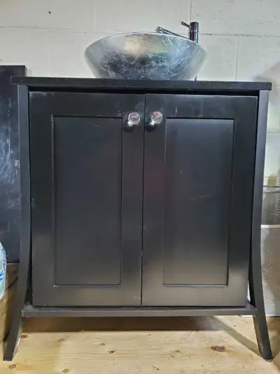 Washroom Vanity Glass Basin Stand Alone , View more