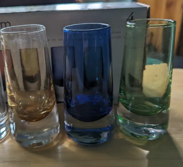 Set of Coloured Shot Glasses-Reduced! in Kitchen & Dining Wares in City of Toronto - Image 3