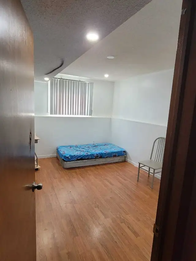 Basement room with a separate washroom