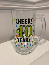 Cheers to 40 years (tall mug)