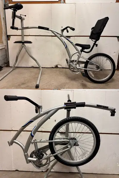 Adams Trail-a-bike Folder 1 with backrest, View more