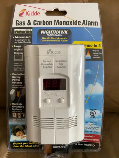NEW Kidde Gas & Carbon Monoxide Alarm, View more