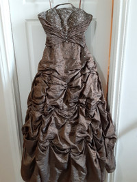 Samuel & Company Beautiful Brown Rhinestone Prom Gown