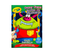 (NEW) CRAYOLA - Funny Faces People Colouring and Sticker Book