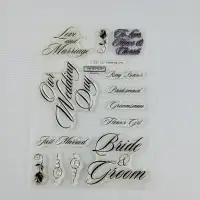 Our Wedding Day Acrylic Stamp Set Close To My Heart CTMH
