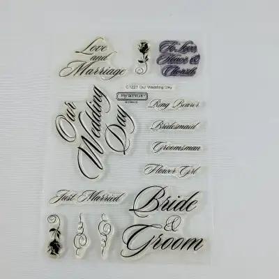 Our Wedding Day Acrylic Stamp Set Close To My Heart CTMH. You Have Great Taste! Pick Up Only In Sher...