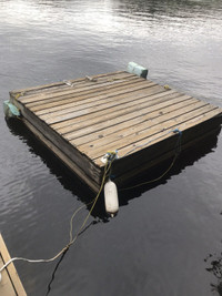 Wooden floating Raft dock