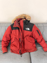 North Face Down Parka (Black/Orange)