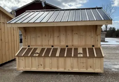 Chicken Coop and Pine sheds, View more