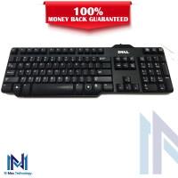Dell Genuine SK-8115 Black Ergonomic 104 Keys USB-Wired Keyboard