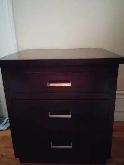 Three-drawer office side table, View more