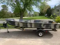 14’ Aluminum boat &Trailer