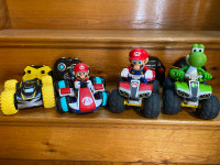 4 Mario Kart & Exost 360 Cross remote control cars