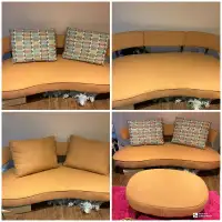 Ottoman and sofa