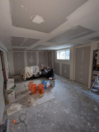 Drywall installation and taping