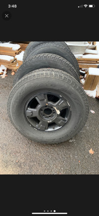 Snow tires on rims 