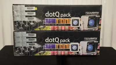 Brand new DotQ 2-pack wireless dmx / wireless battery up lights, View more