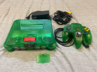 Nintendo 64 console Jungle Green video game system 