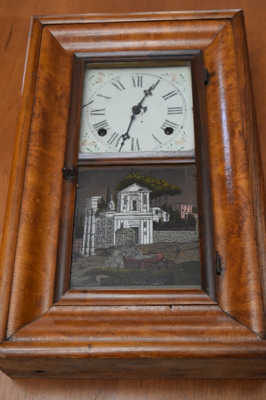 ANTIQUE OGEE SHELF CLOCK BREWSTER AND INGRAHAM BRASS CLOCKS Arts