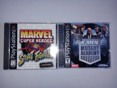 sold as loose (CAD) marvel super heroes vs street fighter: ( Game in a generic jewl case,damaged boo...