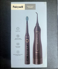 NEW Fairywill Oral Care Combo - Electric Toothbrush & Irrigator