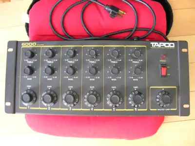 Vintage  Tapco 6000 CF 6 channel  Audio Mixer, View more