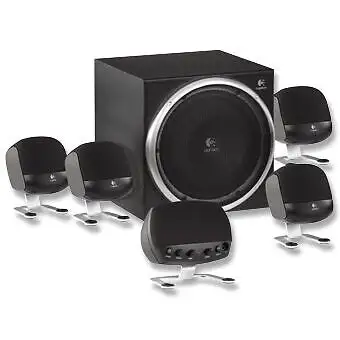Logitech Z-640 Computer 5.1 Surround Sound System Subwoofer for PC's and Gaming Received this set as...