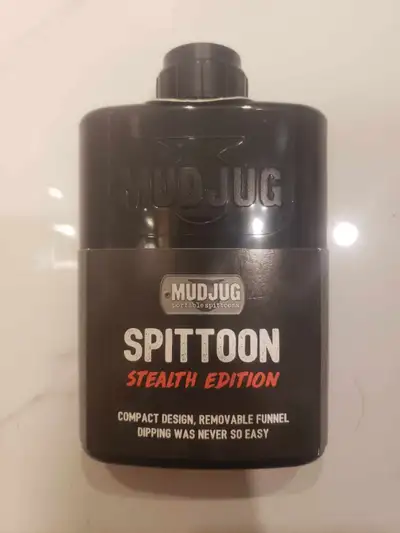 Mudjug Spittoon Stealth Black mud jug, View more
