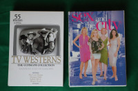 DVD Box Sets: Sex and the City,s.1-5, Damages,s.1-5, TV Westerns