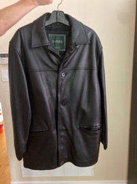 Danier Men’s leather jacket, size Large