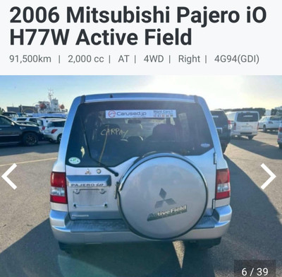 Mitsubishi pajero/right hand drive with 5door 