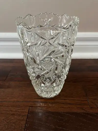 Beautiful 8” Crystal Vase, View more