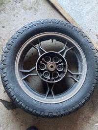 17” Motorbike tire and rim