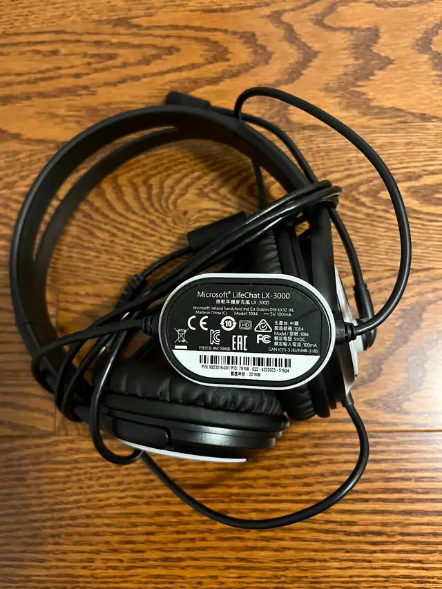 Microsoft LifeChat LX-300 USB Headset in Speakers, Headsets & Mics in Markham / York Region - Image 3