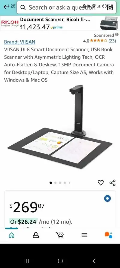 VIISAN Document Scanner brand new in box , View more